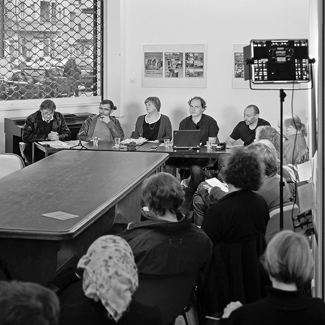 inkw-Diskussionsveranstaltung in der Verdi-Mediengalerie
